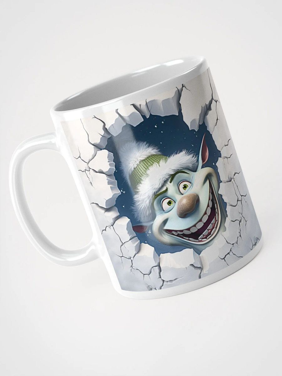 Mischievous Grinch 3D Christmas Mug - Double-Sided Peek-a-Boo Design product image (8)