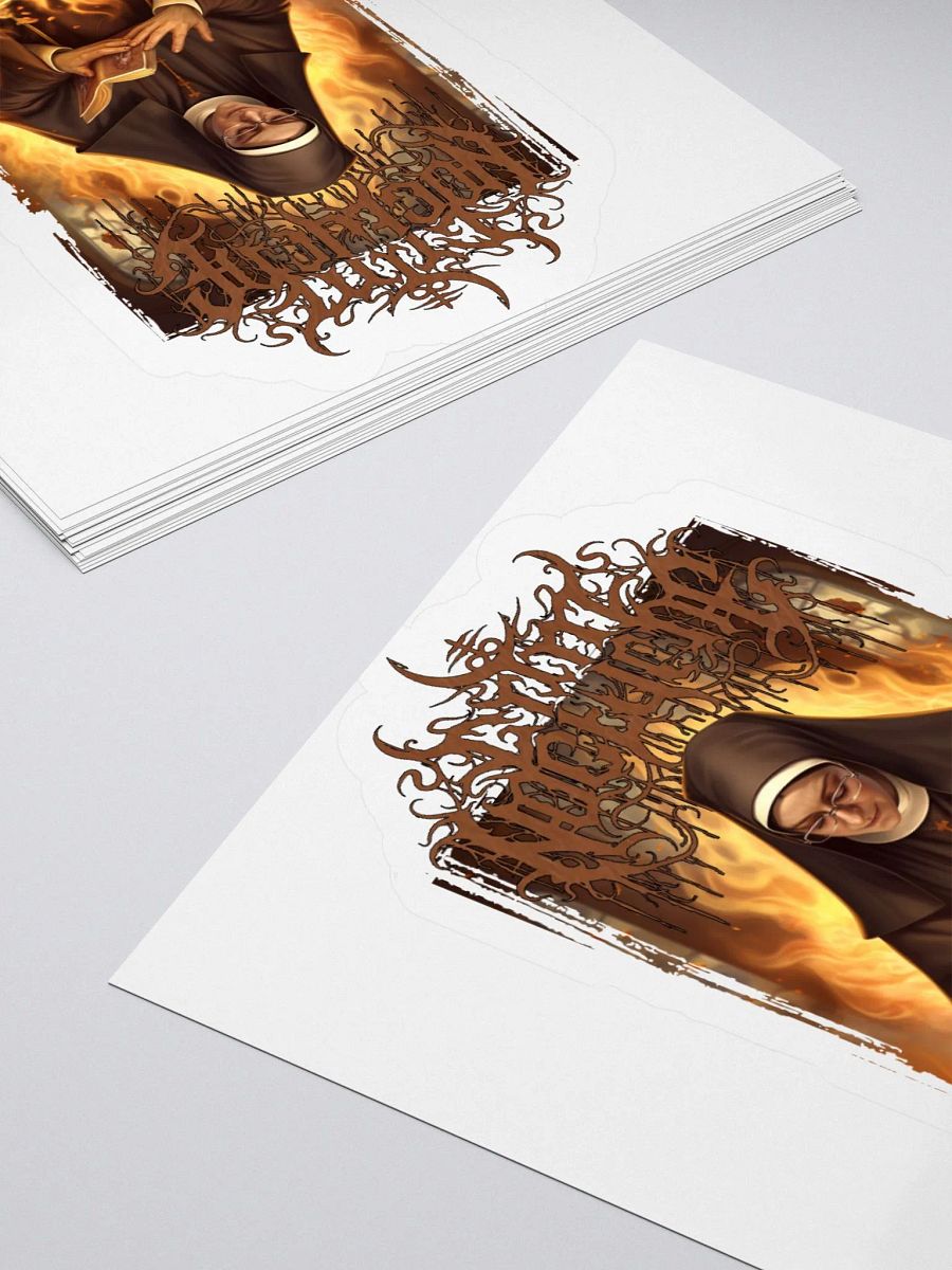 Burning Nun Sticker product image (11)