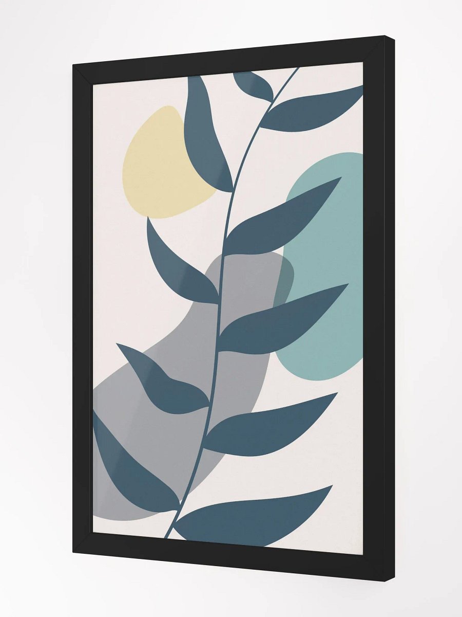 Modern Leaf Minimalist Framed Poster product image (10)