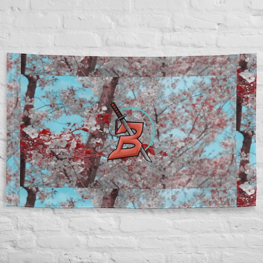 Bumio cherry blossom flag product image (10)