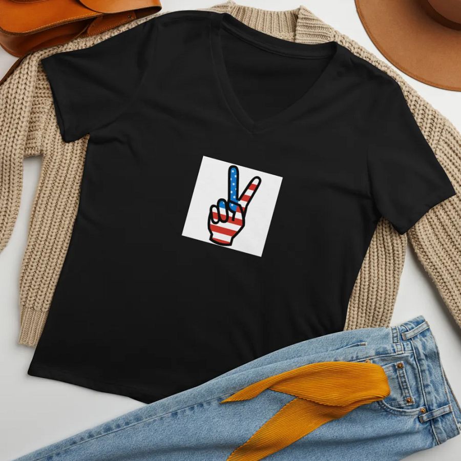US Peace Sign Tee Shirt product image (7)