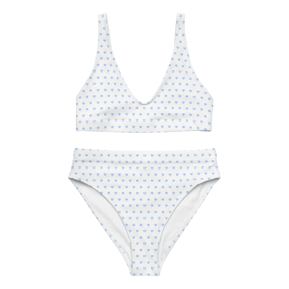 Pastel Heart Seamless Pattern High Waisted Bikini - V9 product image (3)
