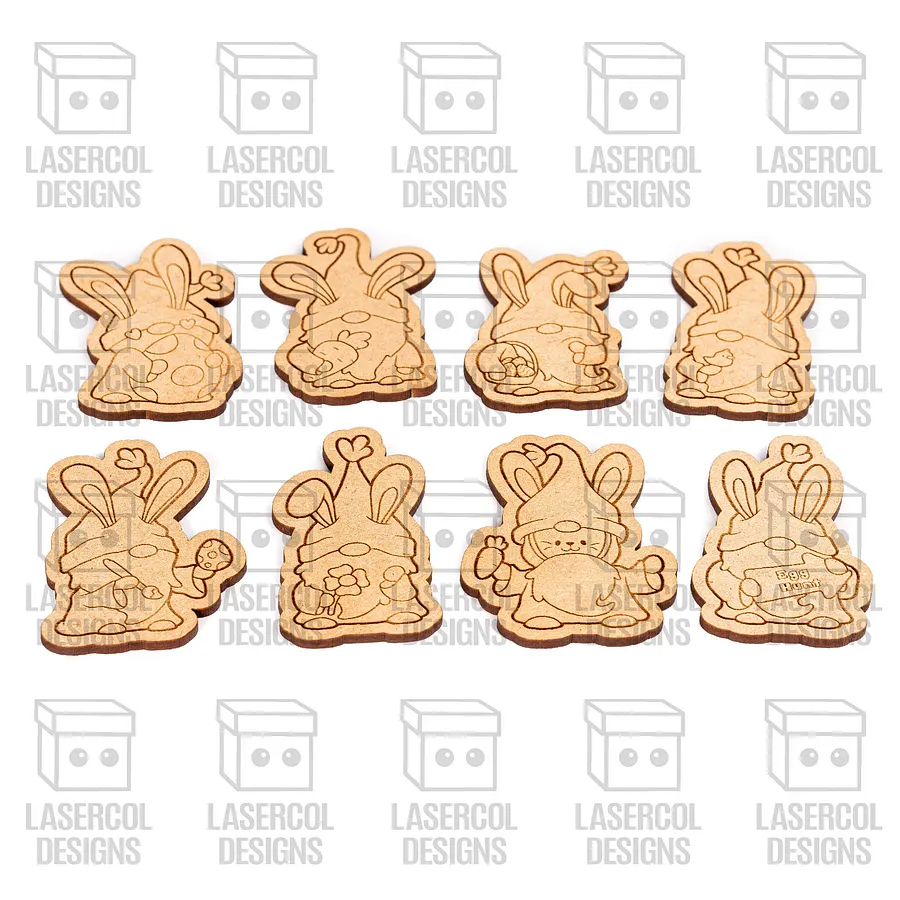 Easter Gnomes Set 1 Paint Kit DIY Cut Outs - Laser Cut Files product image (6)