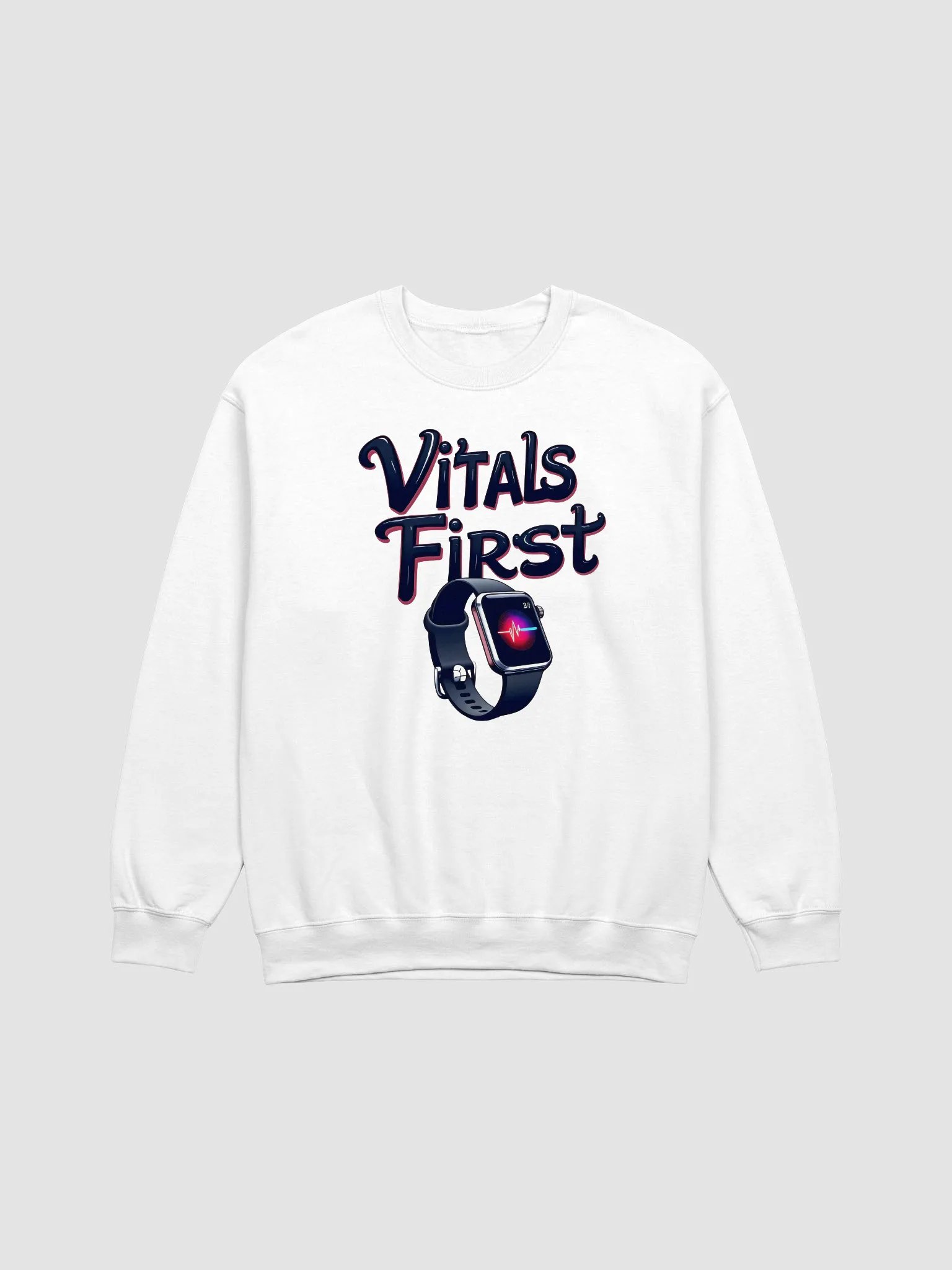 Vitals First Smartwatch Graphic Crewneck Sweatshirt product image (2)