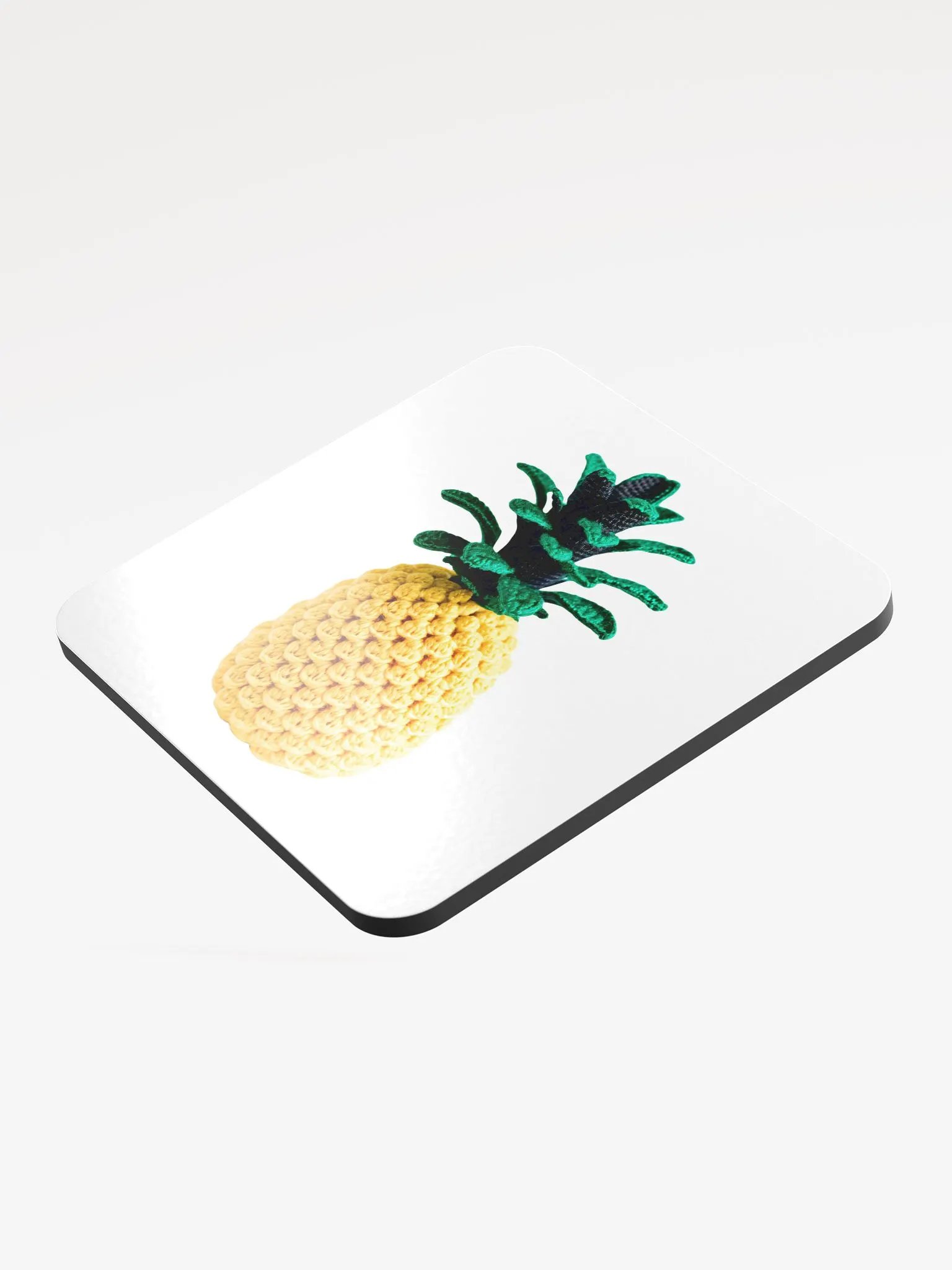 CozyAvocado Glossed Cork Coaster Pineapple #1 product image (3)