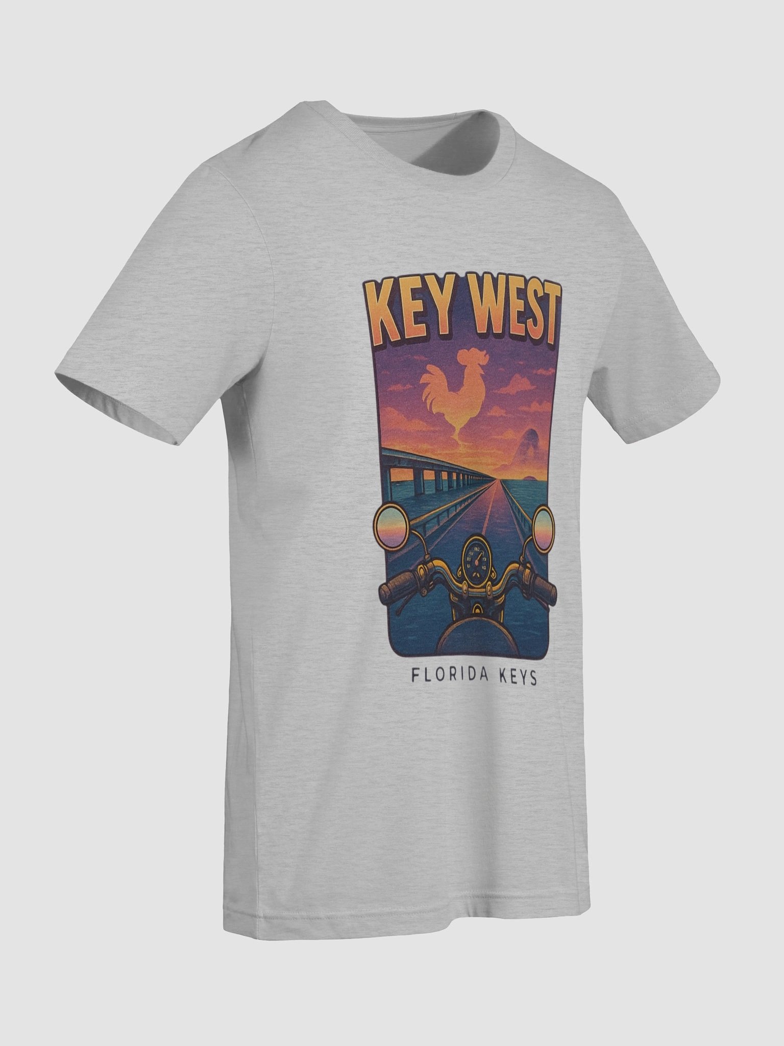 Key West Rider Heather Gray T-shirt Unisex Ultra-Soft Paradise Tee product image (59)