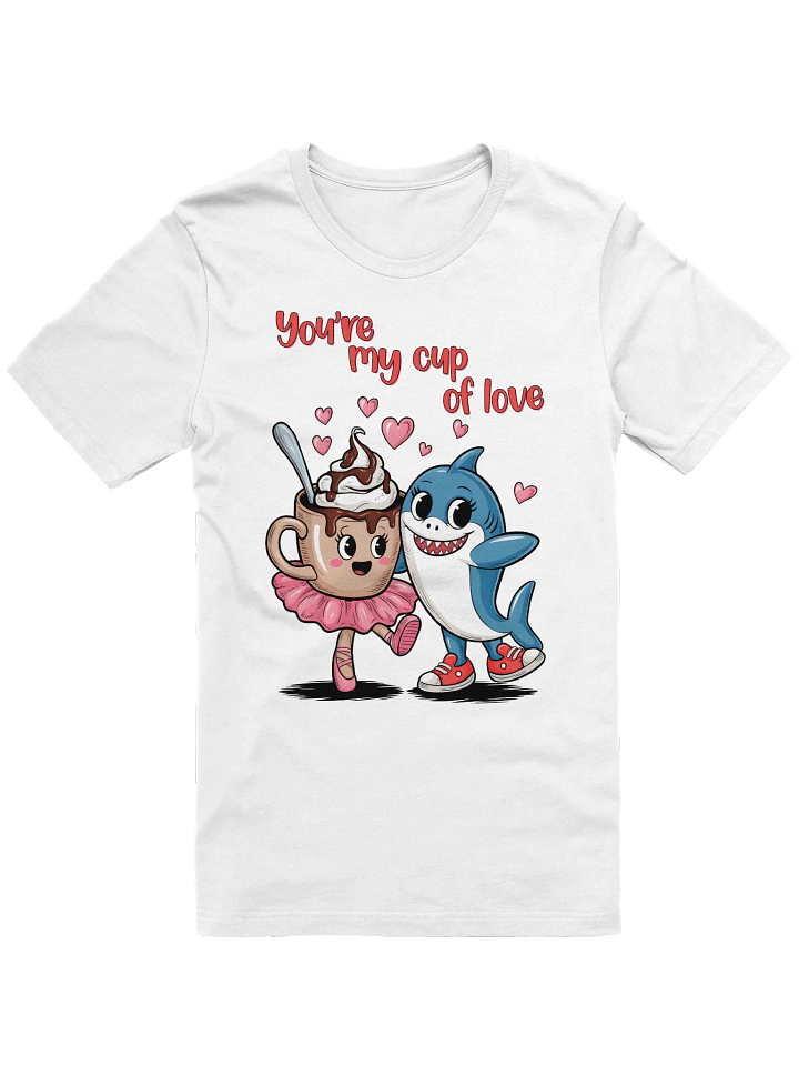 Tralalero Tralala and Cappuccina Ballerina – Cute Cartoon Couple Tee product image (1)