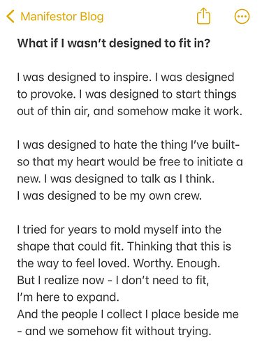 Mani thoughts about fitting in… 

#humandesign #humandesignmanifestor #idontfitin