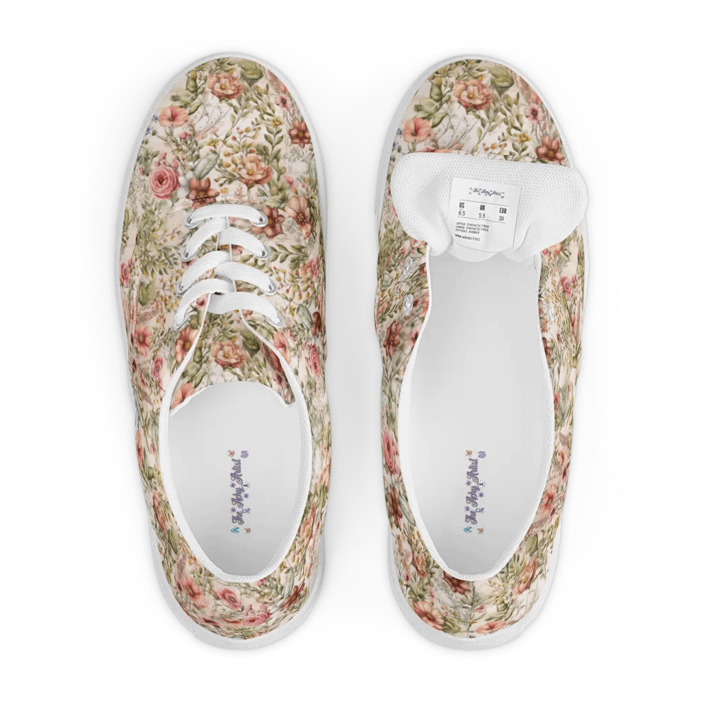 Blossom Breeze Lace-Up Canvas Shoes product image (6)