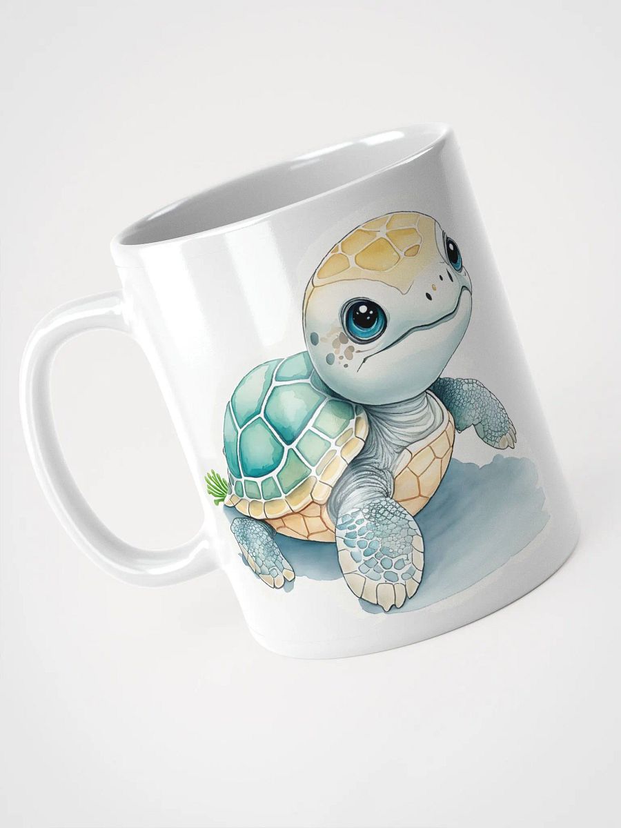 Turtle Tots White Glossy Mug product image (5)