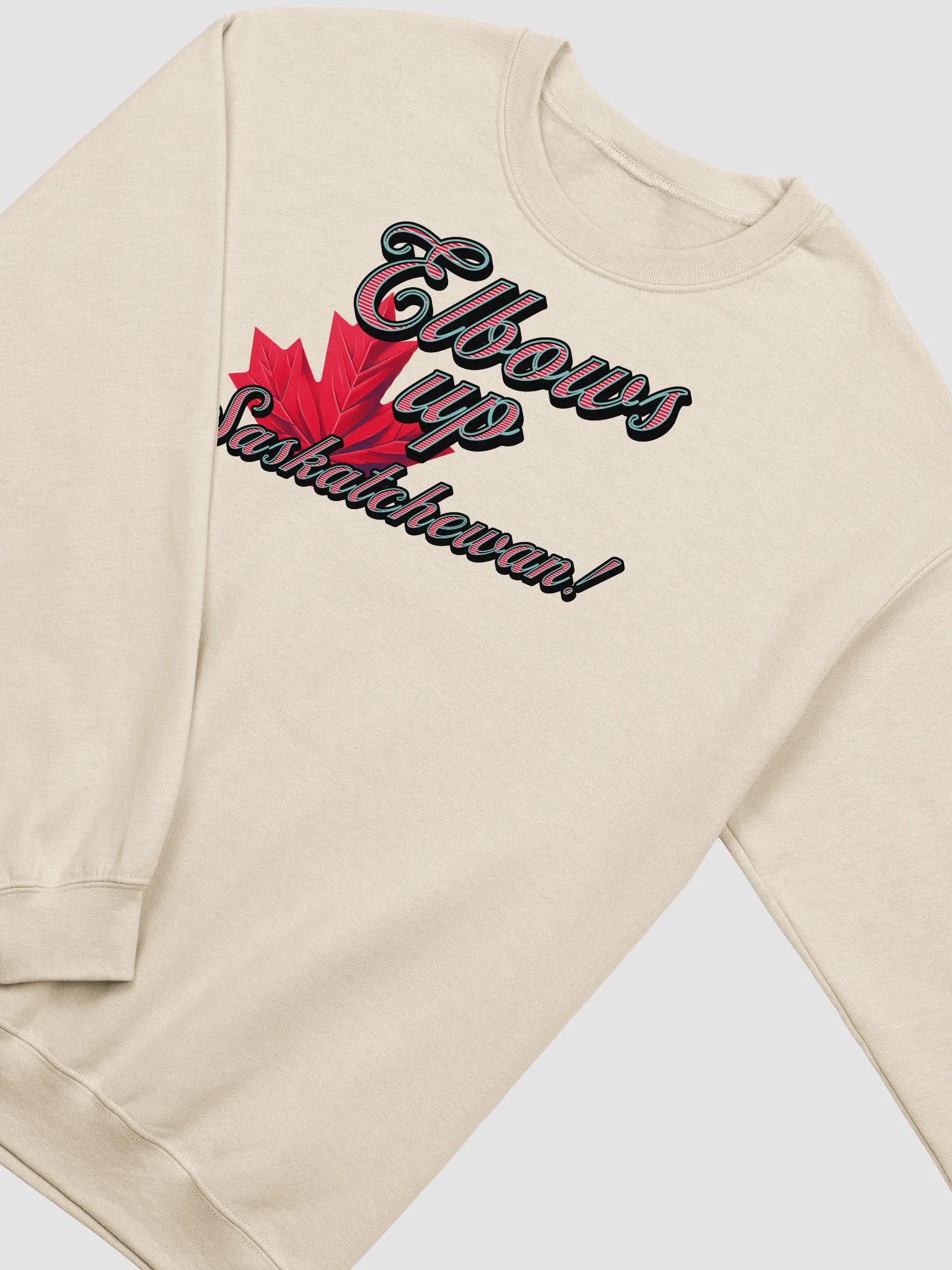Elbows Up Maple Leaf Saskatchewan Crewneck product image (20)