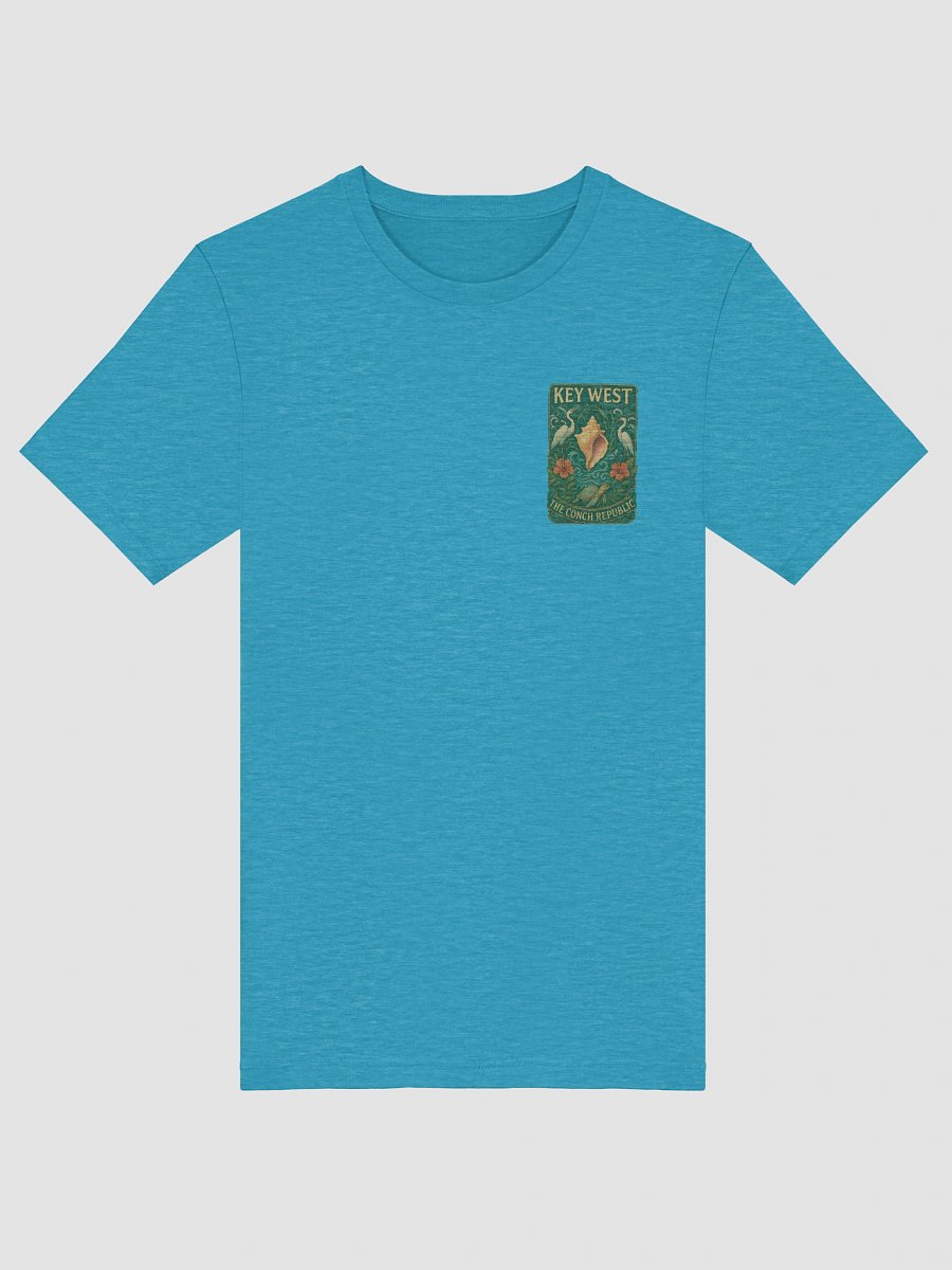 Key West Tropical T-Shirt Ultra Soft Tee with Heron and Turtle Conch Republic Scene product image (5)