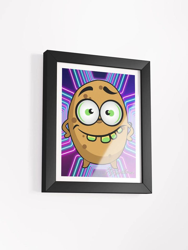 Neon Potato: Framed Cartoon Art Print product image (2)