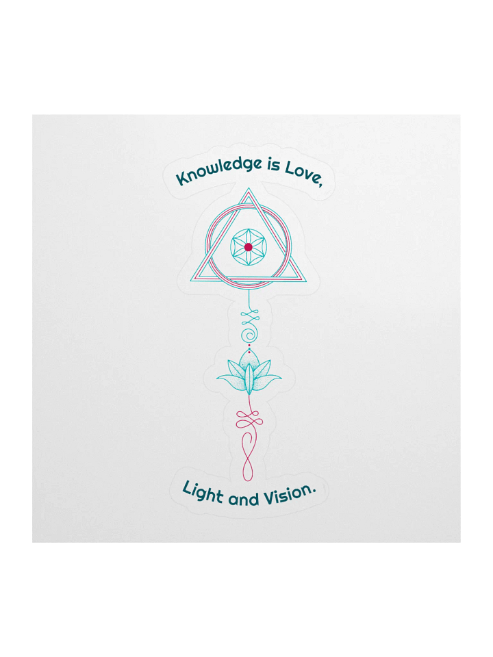 Knowledge is Love Geometric Mandalas Sticker product image (1)