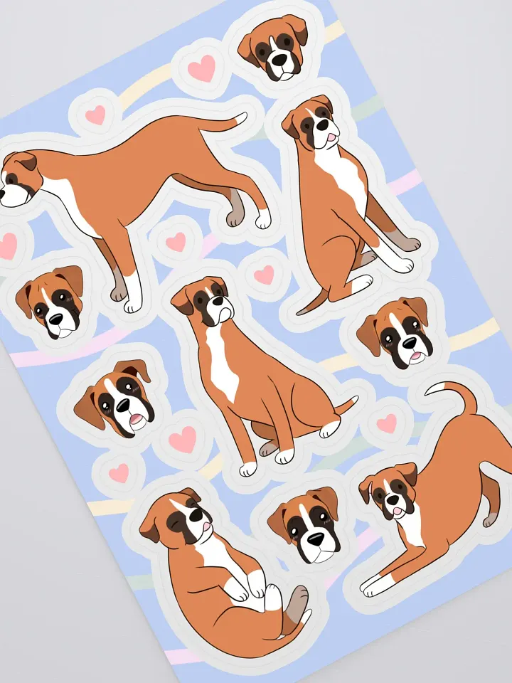 Whimsical Boxer Doggie Delight Sticker Collection product image (2)