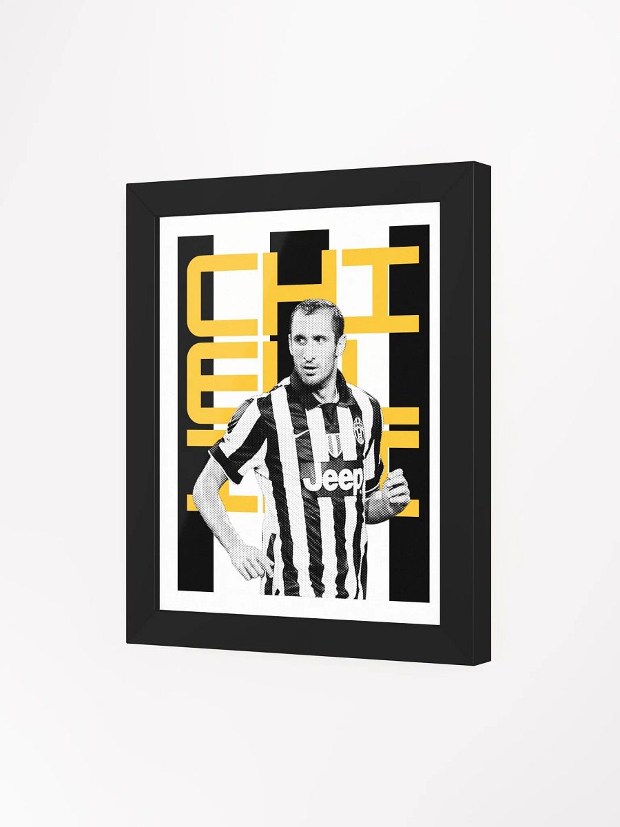 Giorgio Chiellini BW Juventus Name Art Framed Print product image (2)