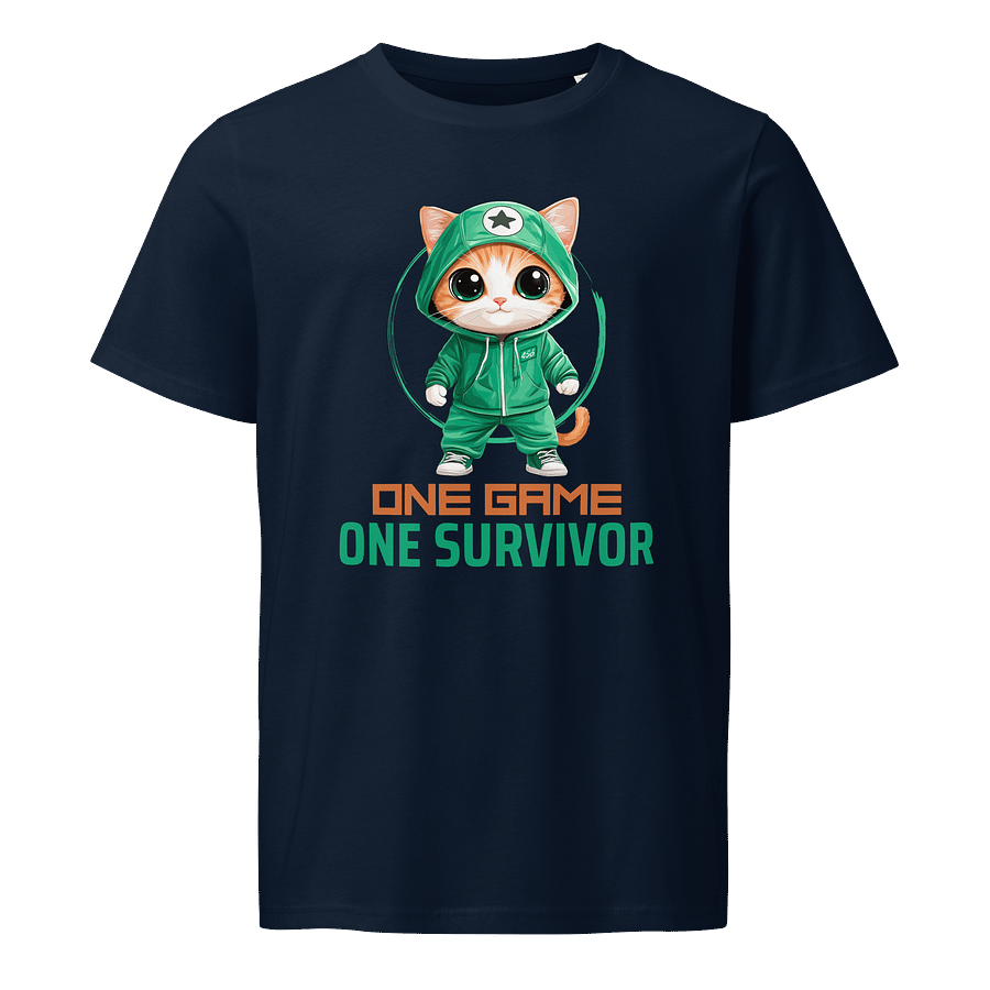 Green Tracksuit Kawaii Cat Korean Squid Player Game 001 456 067 Korean Thriller Movies T-Shirt product image (1)