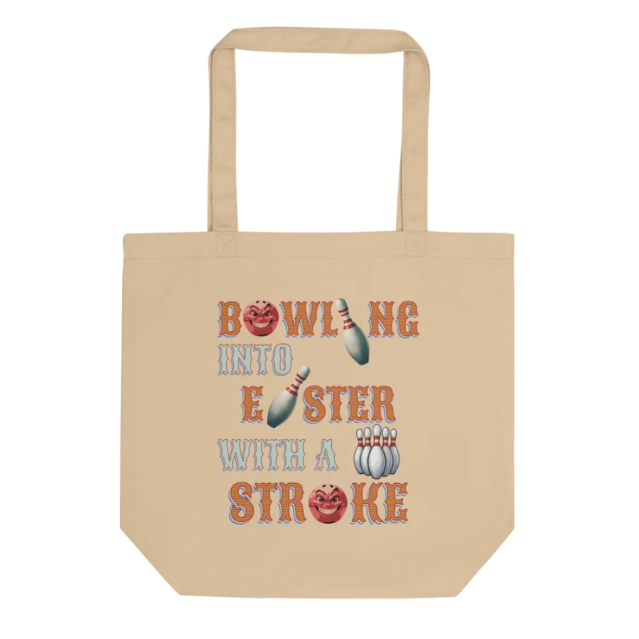 Bowling Into Easter With A Strike Vintage Fun Tote Bag product image (1)