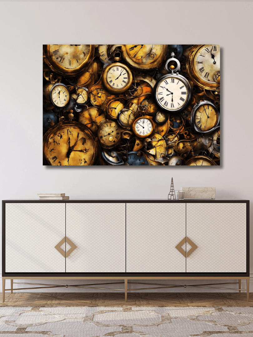Time Confusion-14 | Canvas Artistic Wall Painting product image (3)