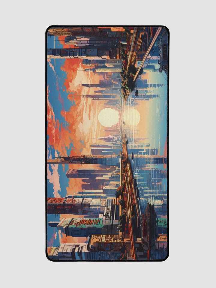 Futuristic Cityscape Desk Mat product image (2)