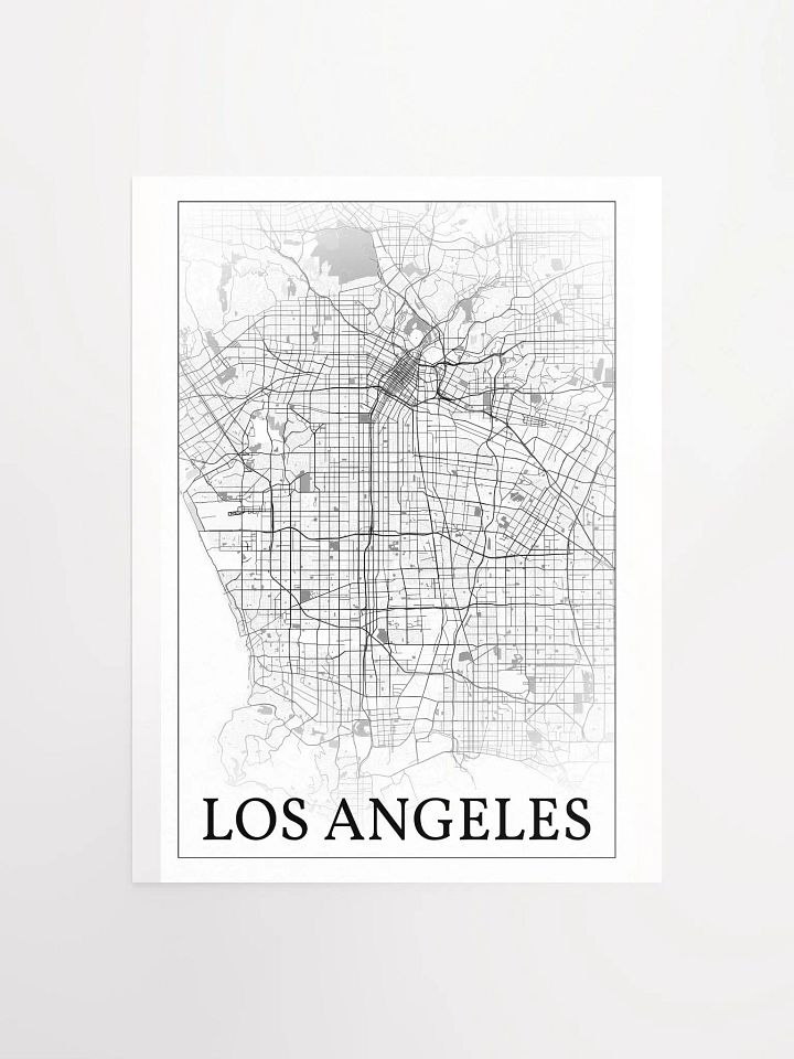 Los Angeles, California, USA, city map print product image (5)