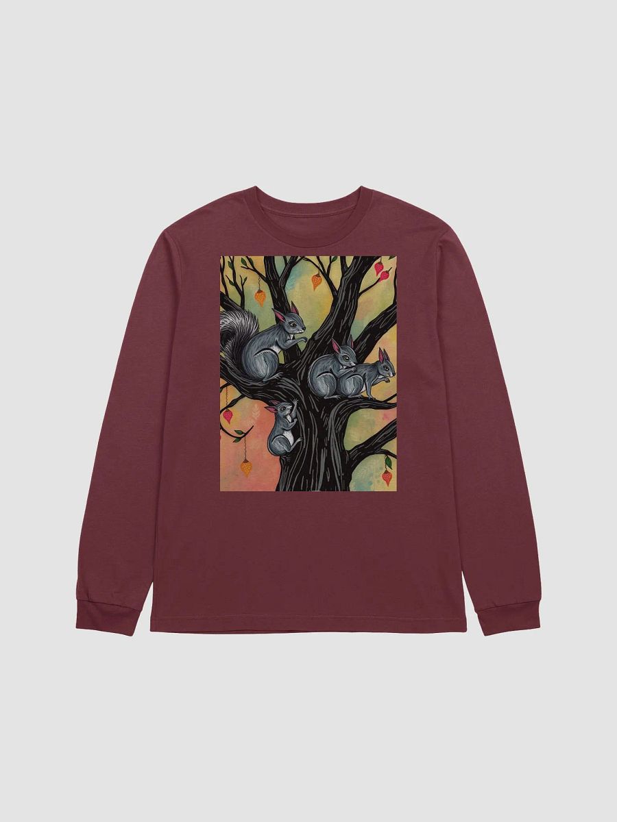 Whimsical Squirrel Tree Long Sleeve Tee product image (1)