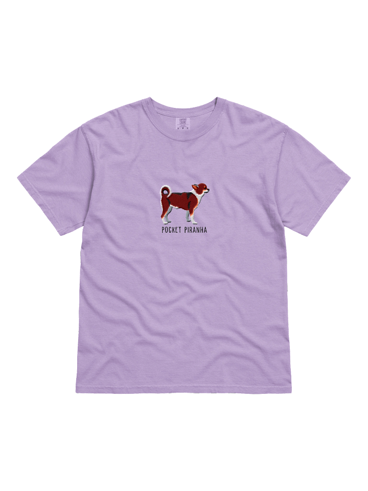 Pocket Piranha T-Shirt(Embroidered) of a Chihuahua(Chocolate Tricolor) product image (31)