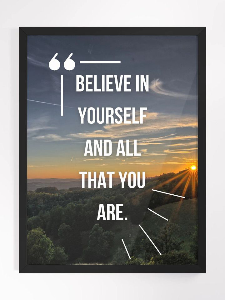 Believe in yourself Framed Poster product image (1)