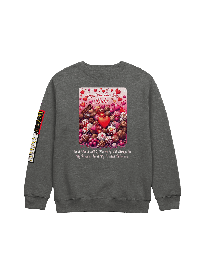 Romantic Gift Apparel, Cute Love Sweatshirt, Chocolate-Themed Hoodie, Heartwarming Love Outfit, Valentine’s Day Sweatshirt, Sweetheart Valentine Shirt product image (5)