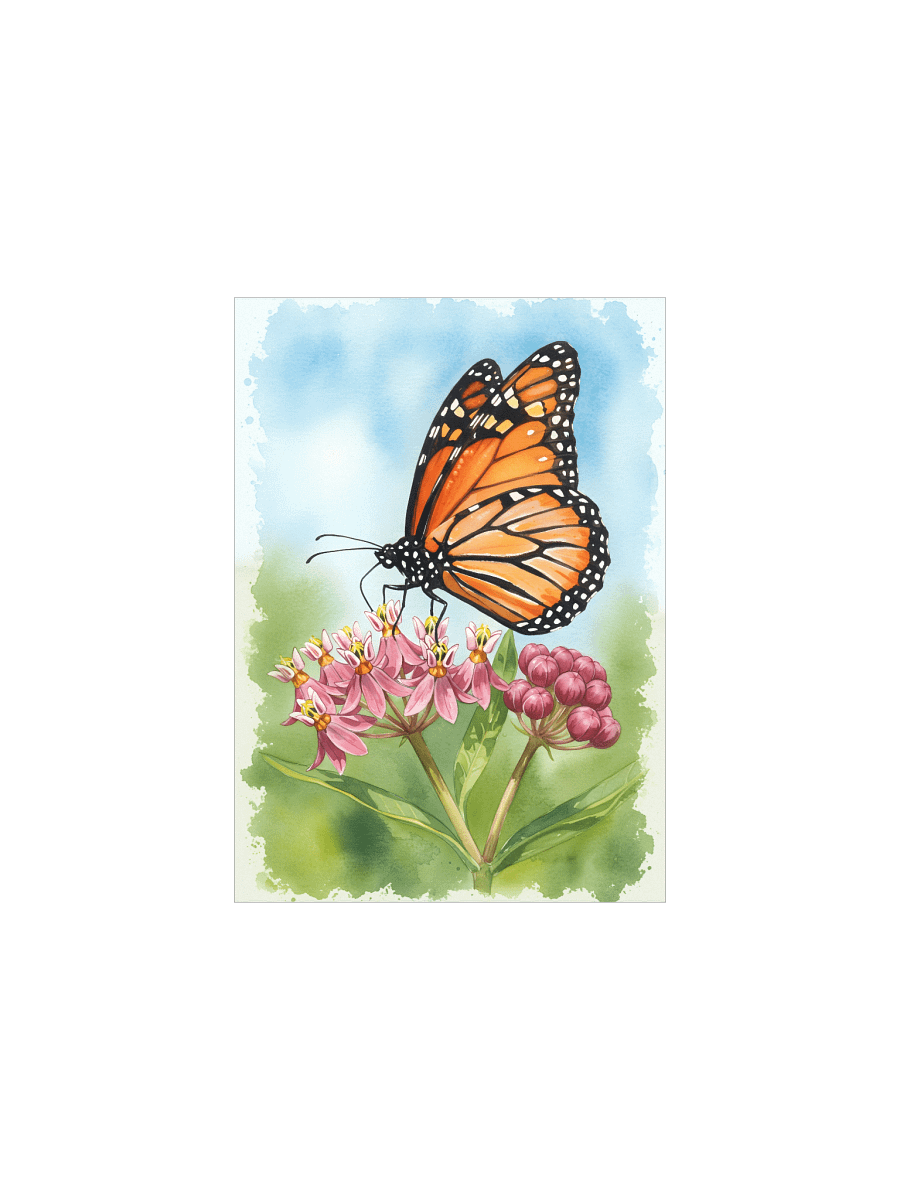 The Painted Pollinator: Monarch Butterfly Poster product image (2)