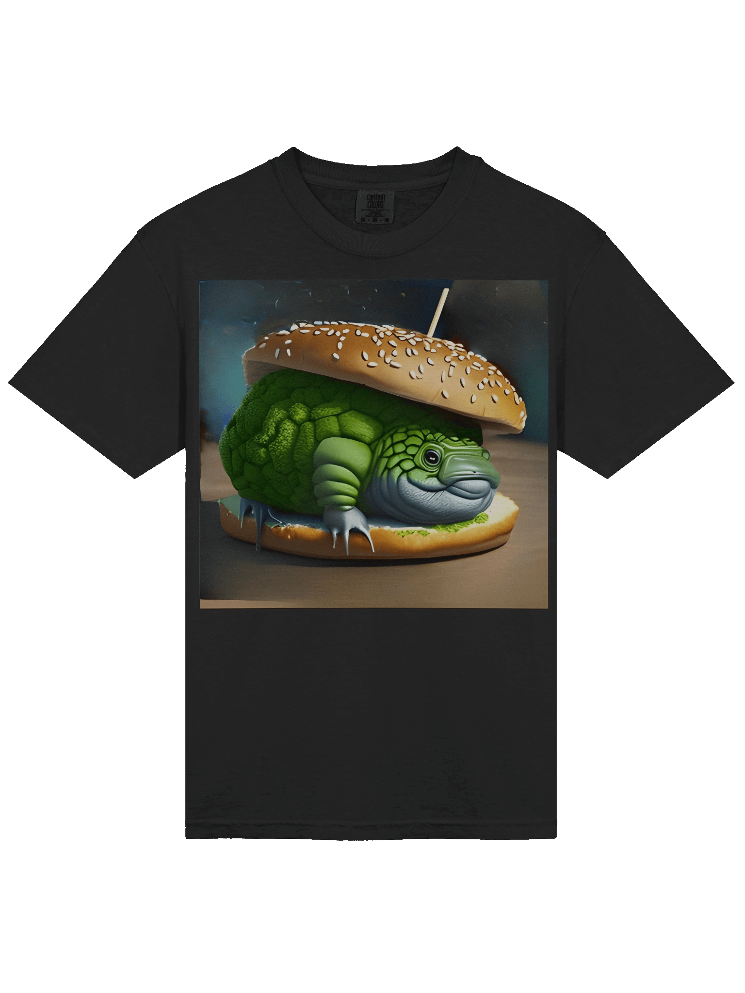 Tardigrade Burger Tee — “Water-Bear” Surreal Print product image (3)