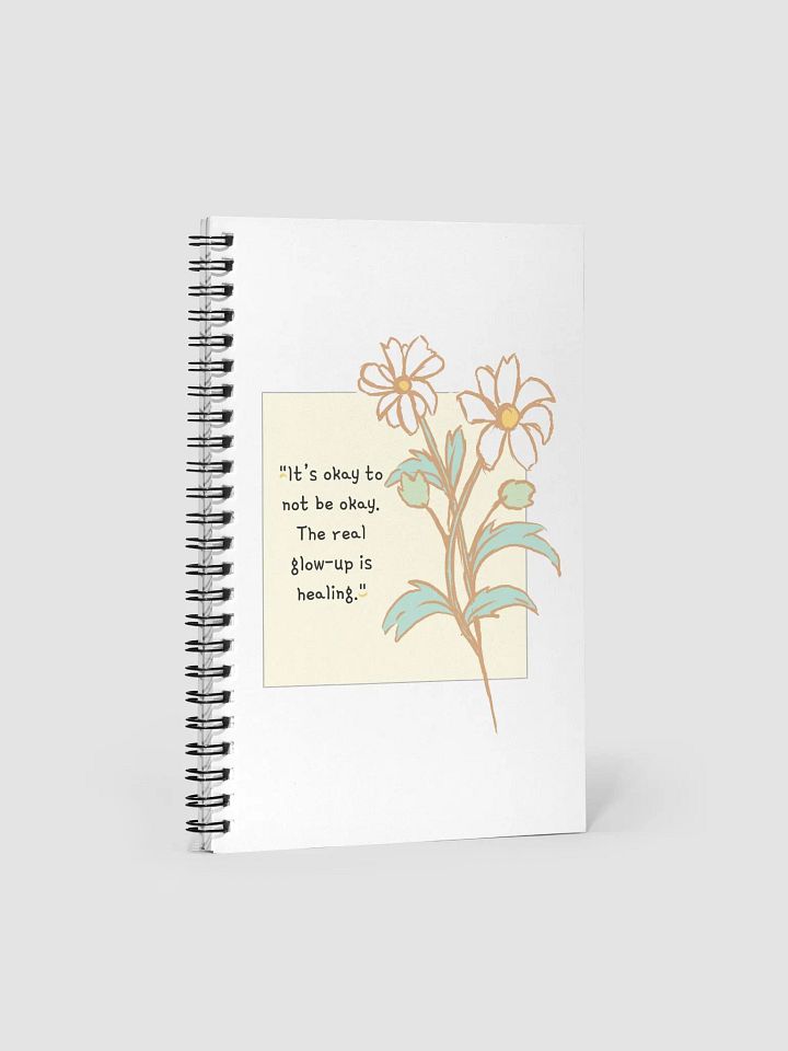 Glow-Up Healing Spiral Notebook product image (1)