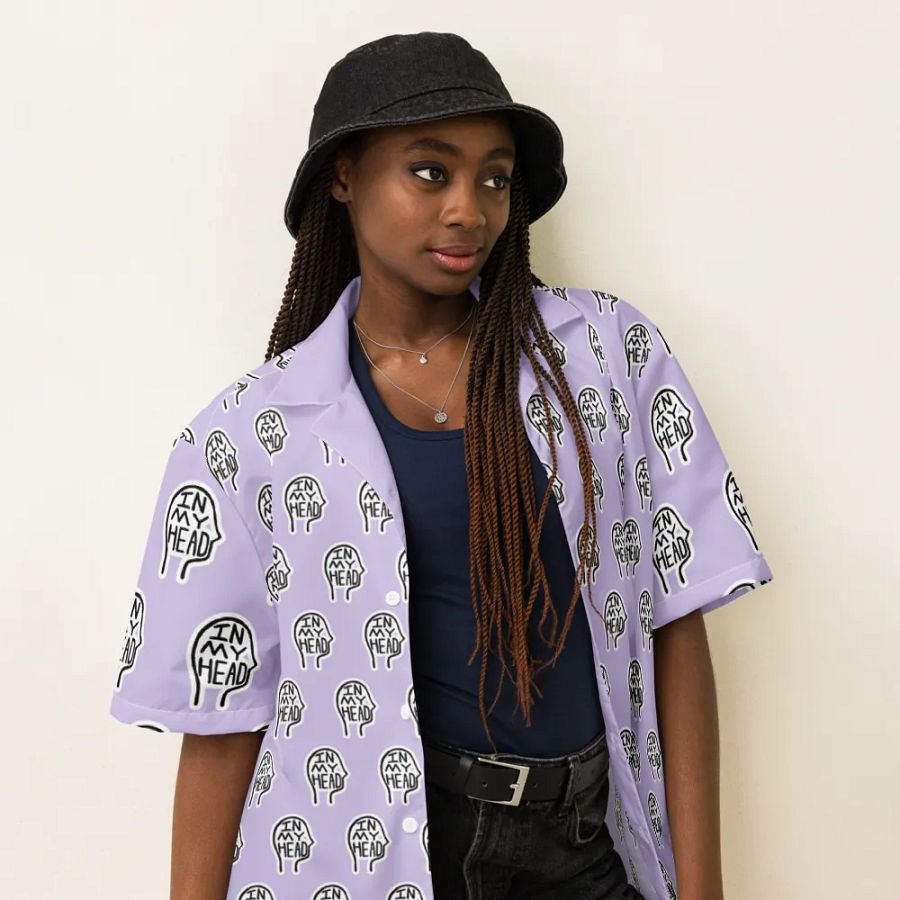 In My Head (bubble design) Hawaiian shirt product image (6)