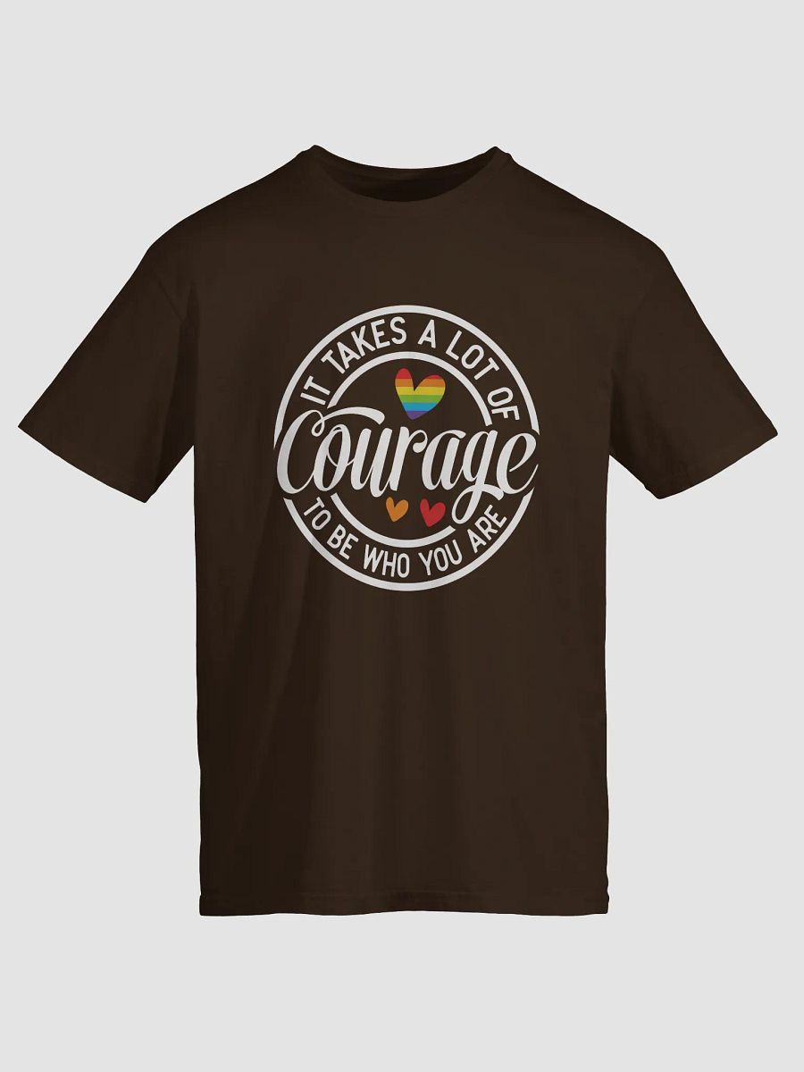 Courage Heart Circle Logo T-Shirt product image (9)