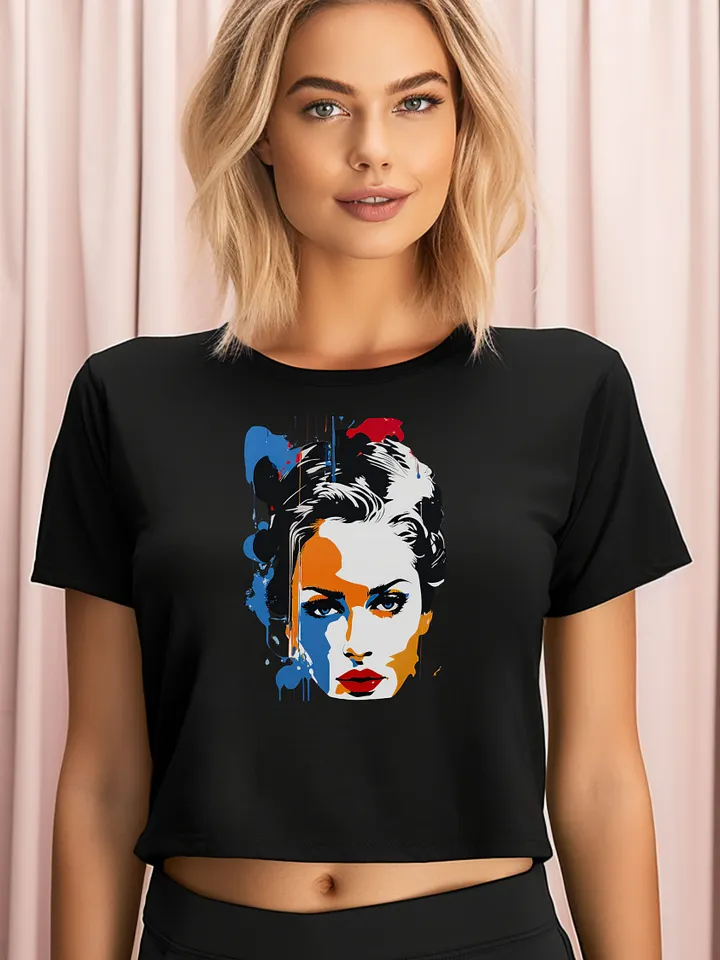 Abstract Girl - AS Colour Women's Premium Crop Top product image (1)