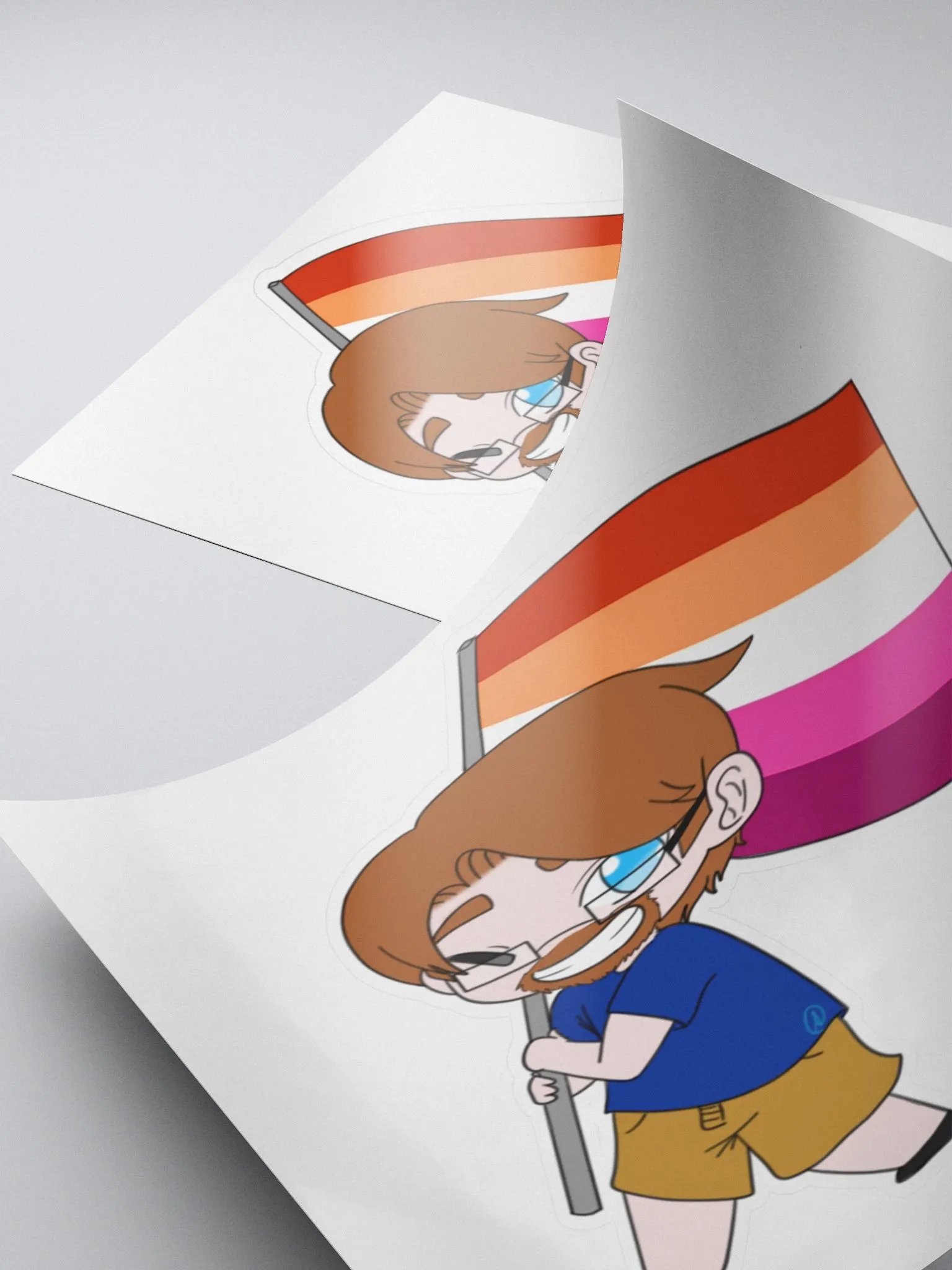 Shemp Lesbian Sticker! product image (4)