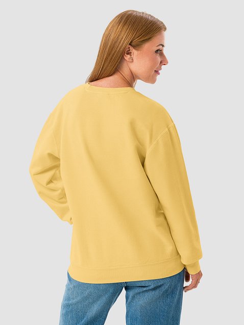 Photo showing Comfort Colors Unisex Garment-Dyed Fleece Crewneck Sweatshir