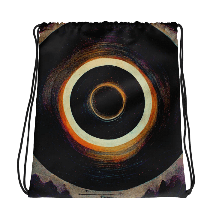 Cosmic Eclipse Drawstring Backpack product image (1)