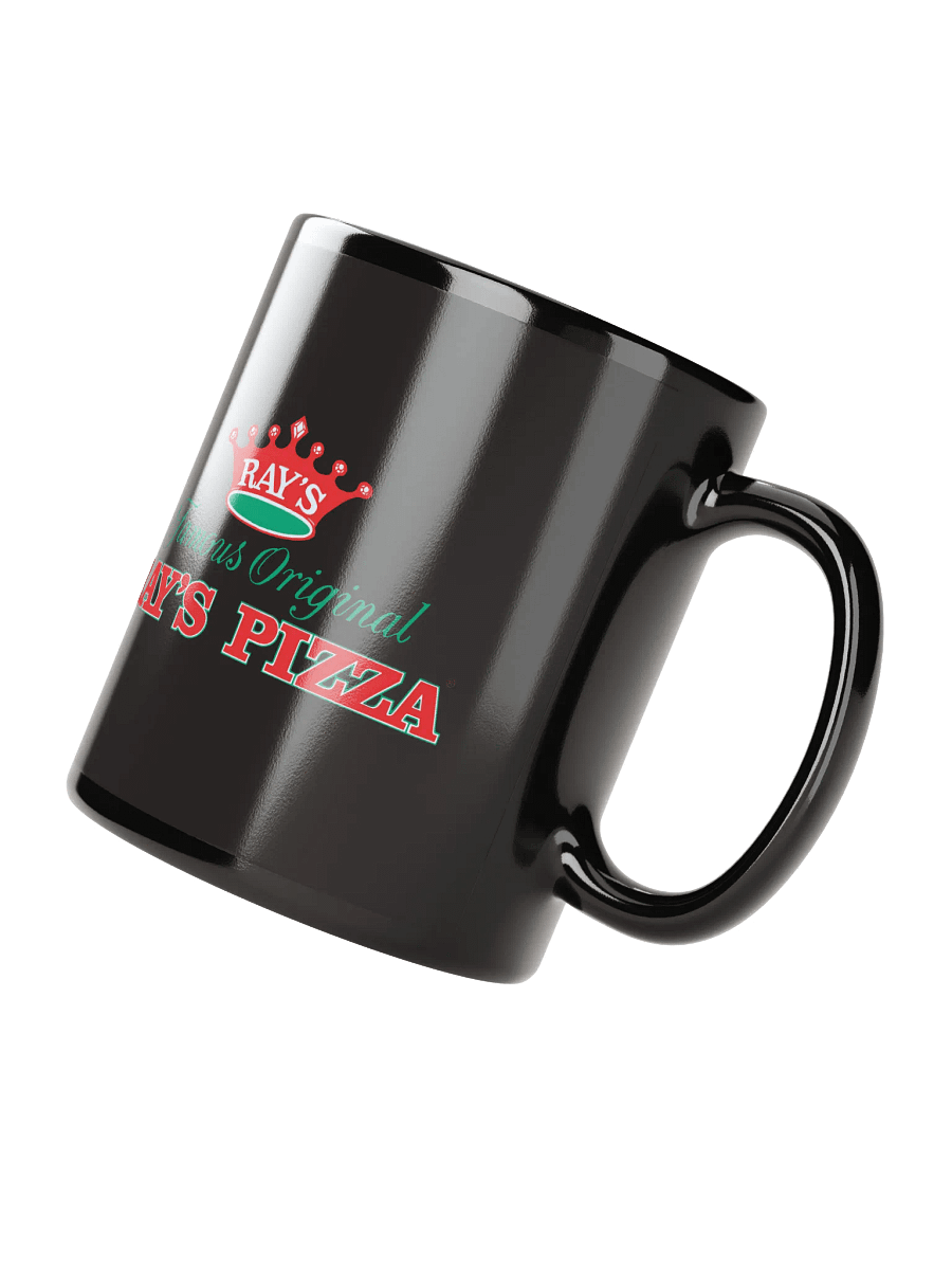 Ray's Pizza Black Glossy Mug product image (3)