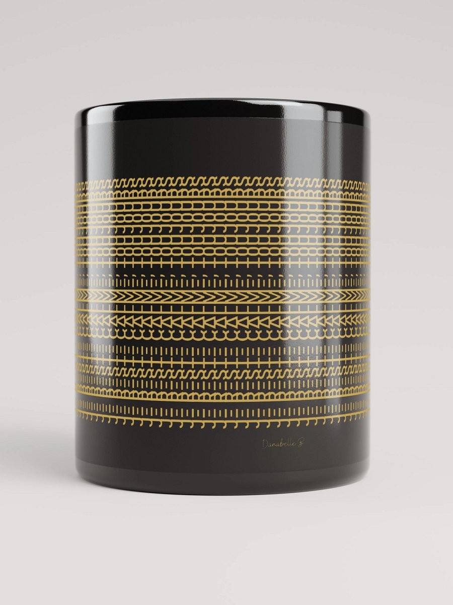 Mug Noir Codé Zen Doré - Je Reste Calme Toujours - Cadeau Chic product image (5)