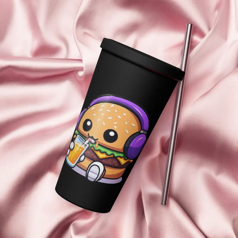 Charming Hamburger Sipping Insulated Tumbler product image (12)