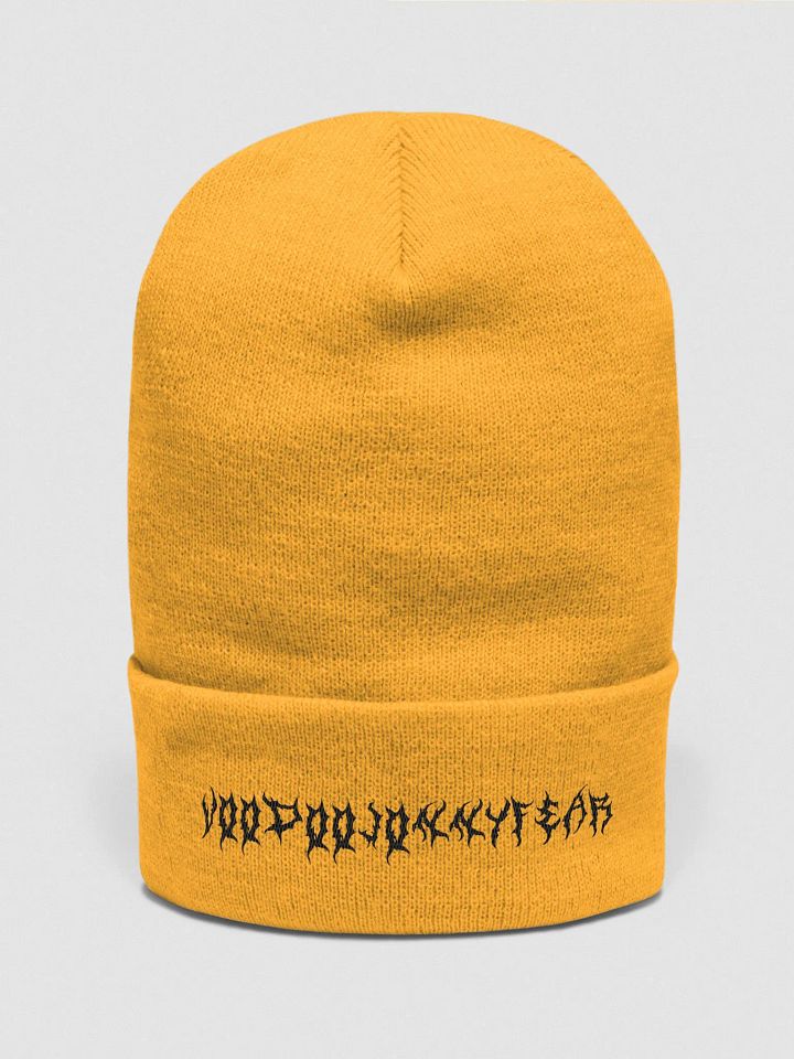 VoodooJonnyFear Beanie black text product image (2)