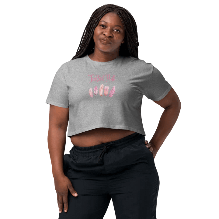 Tickled Pink Feathers Crop Top product image (59)