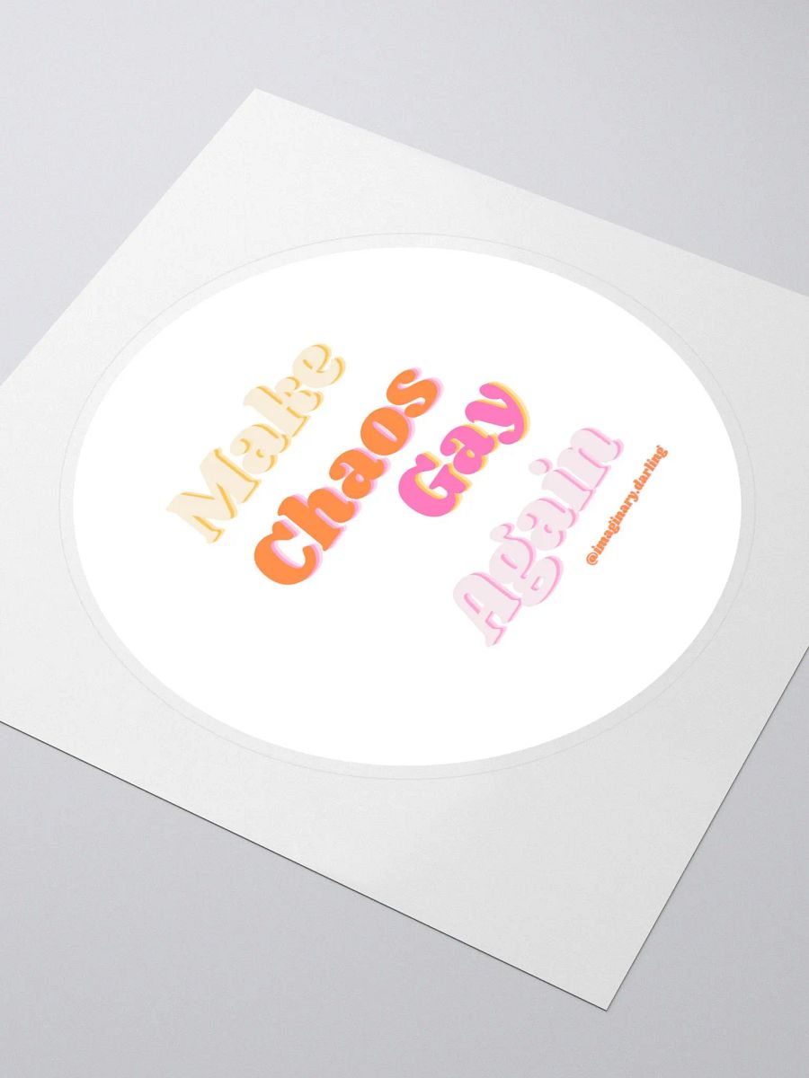 chaotic gay campaign stickers product image (3)