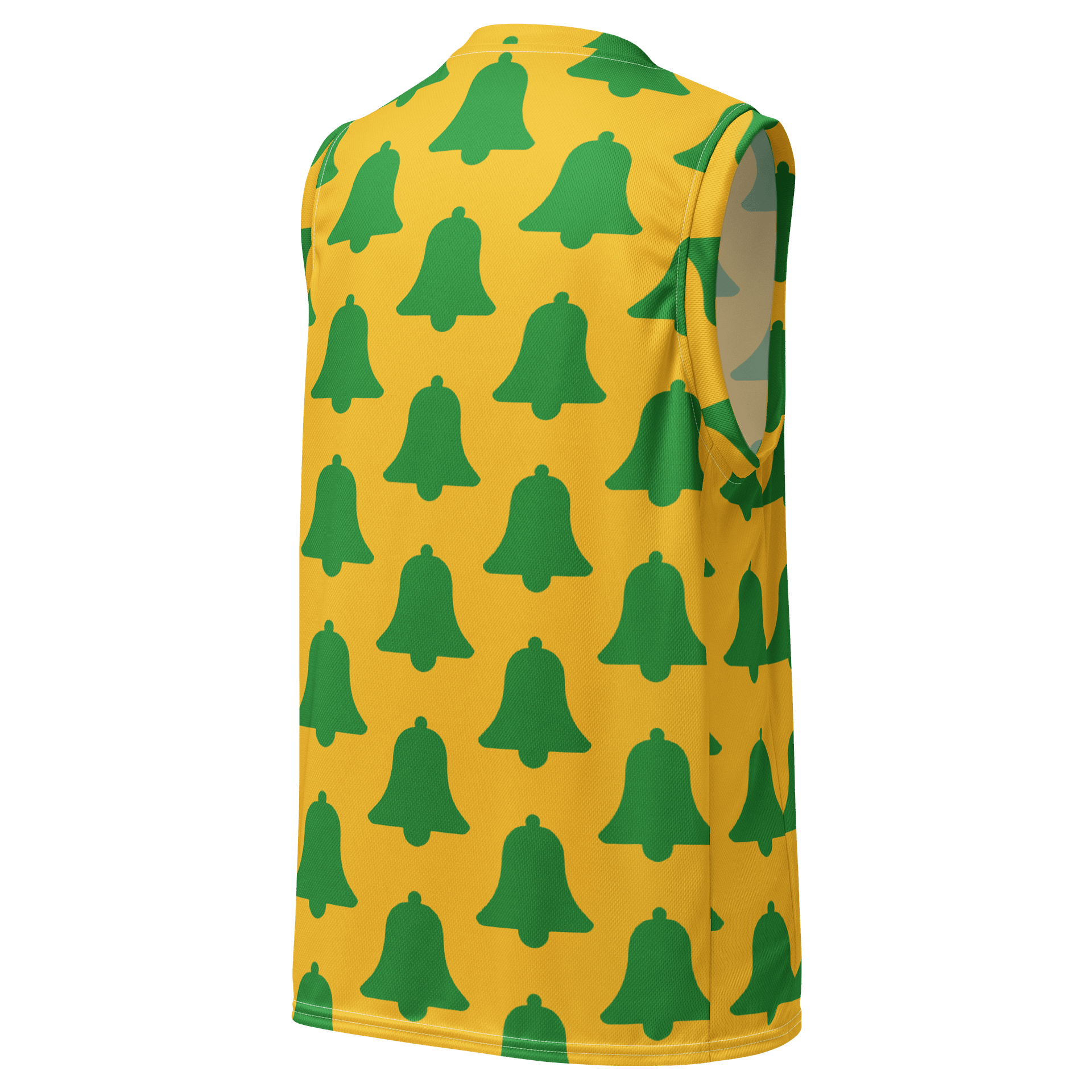 Green Bell Pattern All-Over Basketball Jersey product image (3)