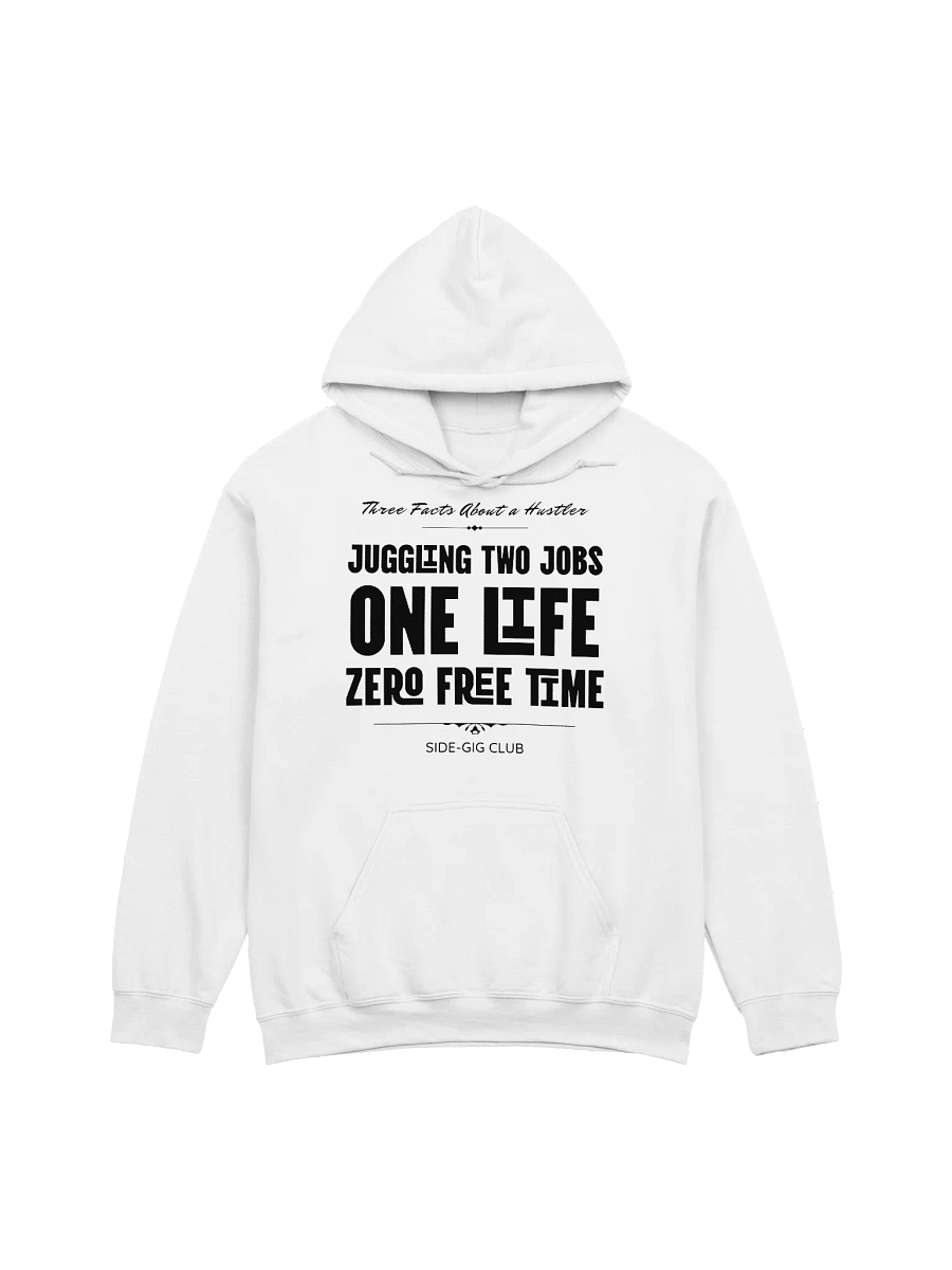Three Facts About a Hustler – Side-Gig Club Collection Hoodie in Vivid Black product image (3)