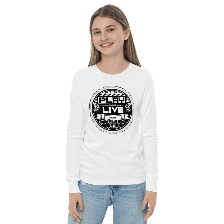 Play More Live More Youth Long Sleeve T-Shirt product image (18)