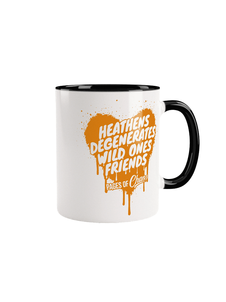 Heathens, Degenerates, Wild Ones, and Friends Mug - Orange w/Color product image (1)