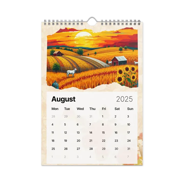 FOLK ART WALL CALENDAR 2025 product image (2)