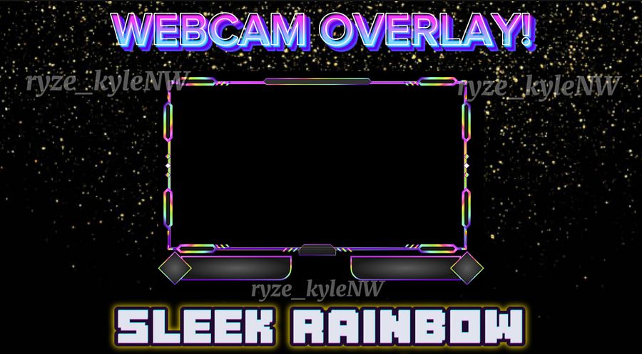 Webcam Overlay SLEEK RAINBOW product image (2)